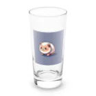 SimplicitySmilesのこの可愛いキャラは犬？犬じゃない？その正体は謎… Long Sized Water Glass :front