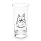 ていく it いーじーのぽちゃしば Long Sized Water Glass :front