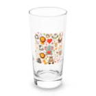 BlueSky77のふわもこハーモニー Long Sized Water Glass :front