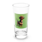 AI副業屋のショウのドット絵のダックスフンド Long Sized Water Glass :front