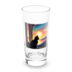 ゲルの黒猫 黒ちゃん Long Sized Water Glass :front