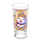 momoart8888の笑いが止まらない猫ちゃん🐈🩷 Long Sized Water Glass :front