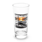 HECreaterのアート飛行機 Long Sized Water Glass :front