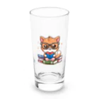 hikotakuの勉強猫 Long Sized Water Glass :front