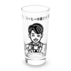 おーごえの私、コーヒー中毒です♥ Long Sized Water Glass :front