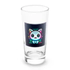 キャピキャピのネオン系の可愛い猫 Long Sized Water Glass :front