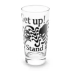 『NG （Niche・Gate）』ニッチゲート-- IN SUZURIのGet Up! Stand Up!(黒) Long Sized Water Glass :front