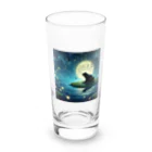 ususio1431の月夜のカエル Long Sized Water Glass :front