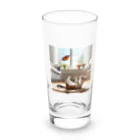 鈴木敏夫の猫もびっくりー Long Sized Water Glass :front