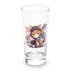 SWQAの猫パイロット仲間たち Long Sized Water Glass :front