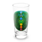 💖宇宙整体♪🌈♪こころからだチャンネル♪💖の宇宙曼荼羅　緑の奇跡 Long Sized Water Glass :front