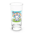 るる ＊ PIXEL ART SHOPのドット絵の可愛いウサギグッズ Long Sized Water Glass :front