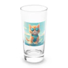 Ojisanlifeの海の子猫 Long Sized Water Glass :front