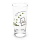 ねこ鉄道の枝豆と猫 Long Sized Water Glass :front