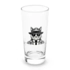 age3mのネコだぜ！ブルースマンだぜ！！ Long Sized Water Glass :front