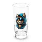 終わらない夢🌈のパーカーを着た猫🐱 Long Sized Water Glass :front