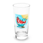 bugisショップの煌めくトロピカルバード🐦️ Long Sized Water Glass :front