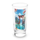 デザイン学科卒のItsItsukushima Shrine　厳島神社 Long Sized Water Glass :front