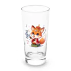 桃の花の歌うキツネの王子さま Long Sized Water Glass :front