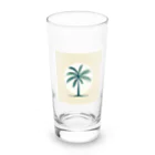 Ry-tのシンプル　ヤシ　ワンポイント　Tシャツ　シャツ　 Long Sized Water Glass :front