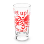 『NG （Niche・Gate）』ニッチゲート-- IN SUZURIのGet Up! Stand Up!(赤) Long Sized Water Glass :front