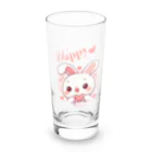 みきころん♡の幸せを呼ぶうさぎ💖 Long Sized Water Glass :front