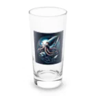 海の幸の捕食する大王イカ Long Sized Water Glass :front