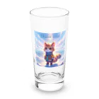 ビビりな番犬くんのふわふわフレンズ！にゃんこ Long Sized Water Glass :front