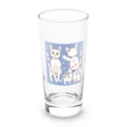 pon_gashiの可愛いだけじゃない！ ガンギマリ猫の魅力満載！ Long Sized Water Glass :front