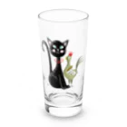 echicaのねことにわとり Long Sized Water Glass :front