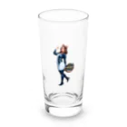 メメオカくん。のロゴ入りBitcheeeMouse③ Long Sized Water Glass :front