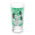 echicaのGreen Tree Black Bird Long Sized Water Glass :front