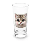 ngsonlineshopの最強可愛いデブ猫 Long Sized Water Glass :front