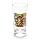 AQUAMETAVERSEの子猫のフルーツの楽園　なでしこ1478 Long Sized Water Glass :front