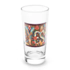 nico251の動物たちで描かれた文字　”YES” Long Sized Water Glass :front