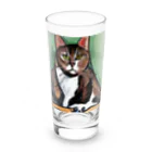 Ppit8のどっしりかまえる猫ちゃん Long Sized Water Glass :front