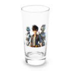 ETOWA_TOWAの未来都市のロボットたち Long Sized Water Glass :front