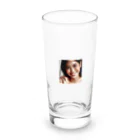 taka787jpの笑顔で Long Sized Water Glass :front