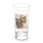 OkometoOmochiの横向き猫 Long Sized Water Glass :front