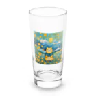 Yumintjの向日葵の中にネコ Long Sized Water Glass :front