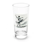 endo-6754の水墨×バレエ Long Sized Water Glass :front