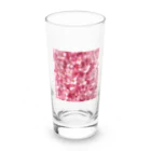 オンラインショップイエローリーフのピンクの花　桜　綺麗 Long Sized Water Glass :front