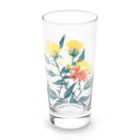 RetrowaveFlowerのRetrowaveFlower-ベニバナ- Long Sized Water Glass :front