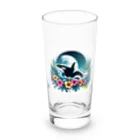 ココナッツアイランド©️のシャチ Long Sized Water Glass :front