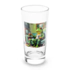 zukit4sのジョークを言っているカエル Long Sized Water Glass :front