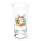 noiSutoaのニンジンを切る可愛いうさぎ Long Sized Water Glass :front