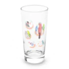 はむえみのコットンキャンディ小鳥たち Long Sized Water Glass :front