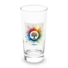 pyoromalの絵具が垂れちゃった・・・ Long Sized Water Glass :front