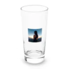 Kenji6260の朝日と美女 Long Sized Water Glass :front