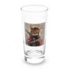 AQUAMETAVERSEの猫サムライ・ミケ　Tomoe bb 2712 Long Sized Water Glass :front